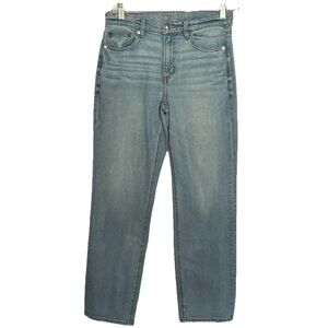 American Eagle Jeans Womens 6 Super High Rise Straight Leg Denim Classic